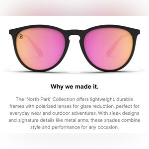 Stylish Black Sunglasses with Pink Lenses